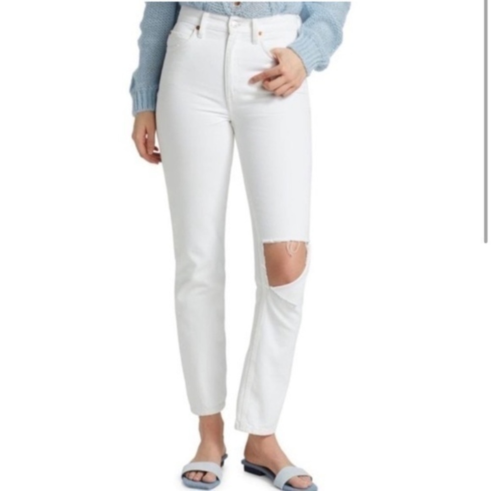 RE/DONE 70s Distressed Straight-Leg Jeans
